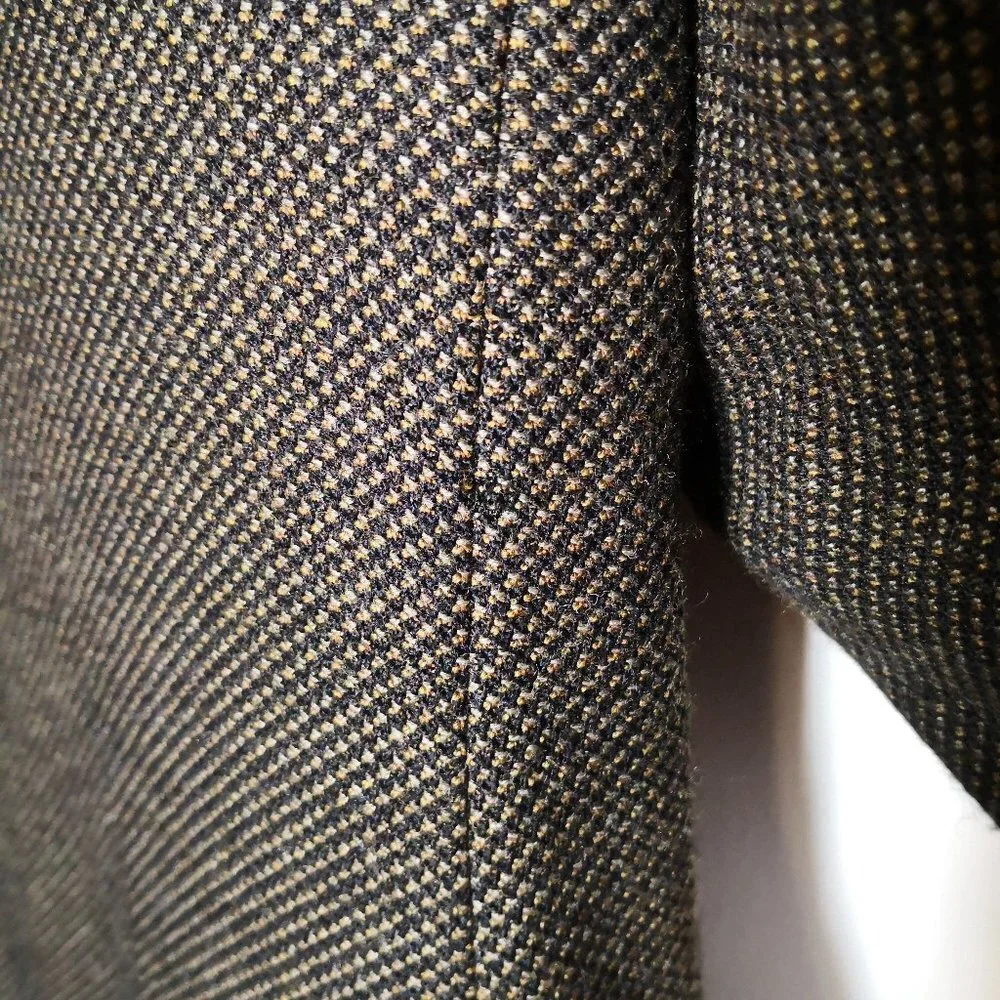 Hickey Freeman Men's Wool/Cashmere Geometric‎ Tweed Blazer 43R